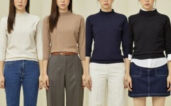 스타일리시한 디자인 23FW 라삐아프 NEW시그니처 터틀넥 풀오버 4종 전문가 강력 추천